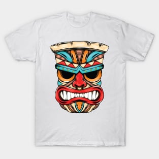 Abstract Angry Face Tikimask Fantasy Artistic Style T-Shirt